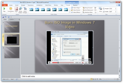 Cách thêm video từ web vào PowerPoint 2010