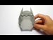 Cách xếp nhân vật Totoro theo phong cách Origami