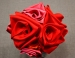Cách xếp bó hoa hồng bằng ruy băng