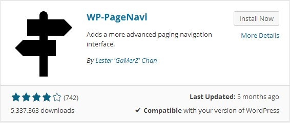 Cách phân trang trong Wordpress với plugin WP PageNavi