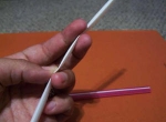 Cách gấp hình trái tim từ ống hút 1