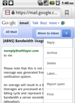 Cách in ấn từ Gmail trên Android sử dụng Cloud Print 1