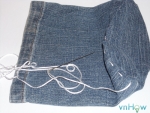 thumb cach lam chiec tui nho xinh tu quan jean cu 1 3 Cách làm chiếc túi nhỏ xinh từ quần Jean cũ