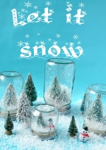 Cách làm quả cầu thủy tinh cho Noel 4