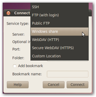 2 cách kết nối đến thư mục chia sẻ trên Windows với Ubuntu 2
