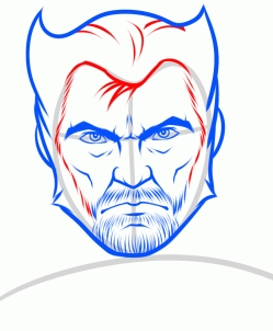Cách vẽ người sói Wolverine 5