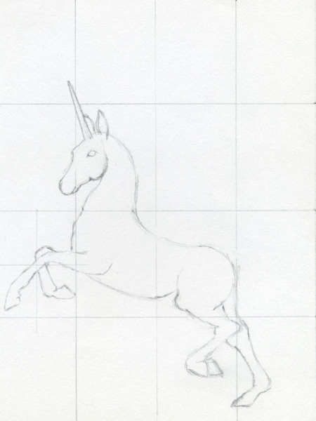 Cách vẽ con kì lân (unicorn) 3