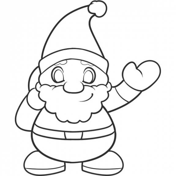 Cách vẽ ông già Noel đáng yêu 8